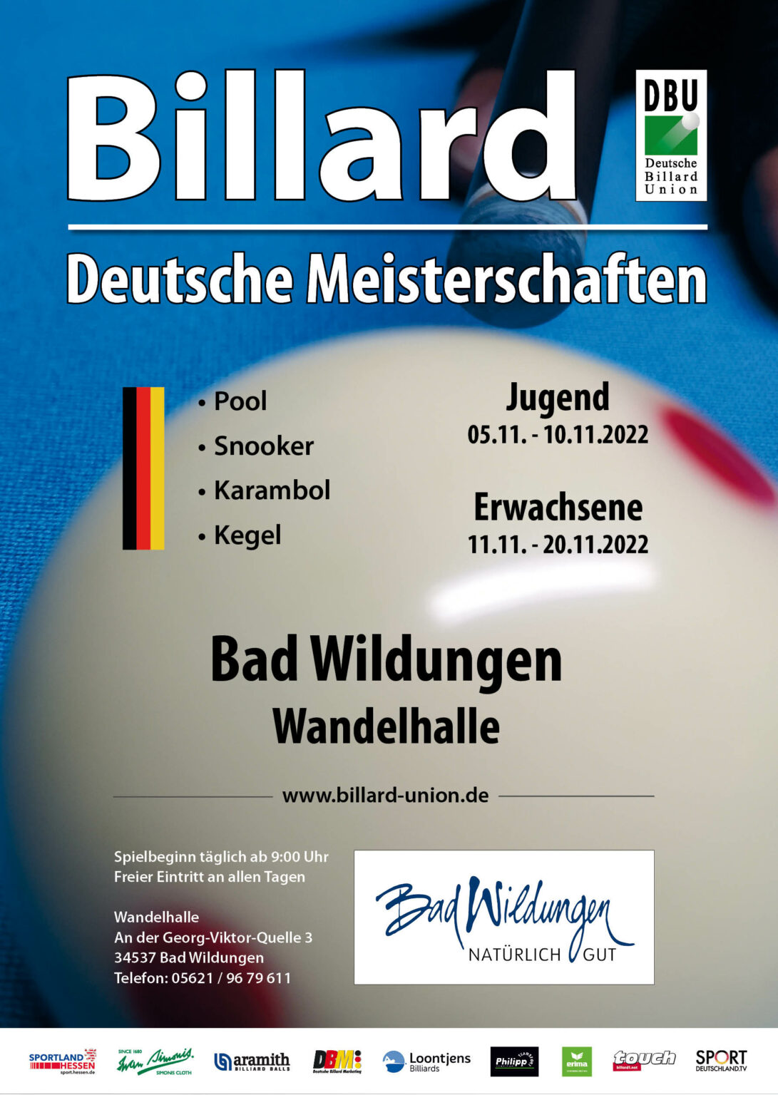 Deutsche Meisterschaften 2022 Sächsischer Billard Verband
